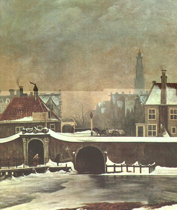 Wouter Johannes van Troostwijk The Raampoortje Gate at Amsterdam oil painting image